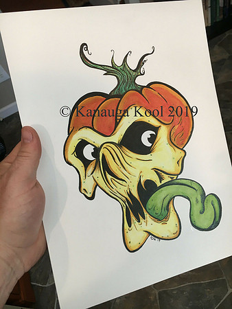 Punkin' Head - Original Drawing