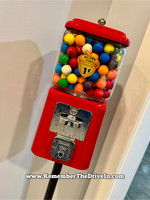 Penny Acorn Gumball Machine Filled with Gumballs