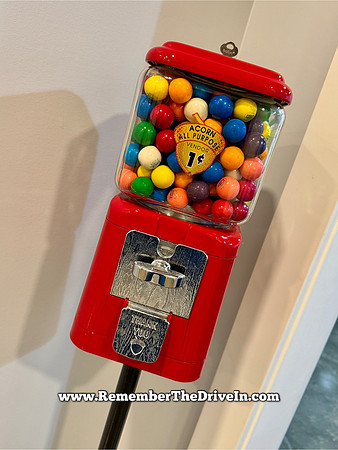 Penny Acorn Gumball Machine Filled with Gumballs