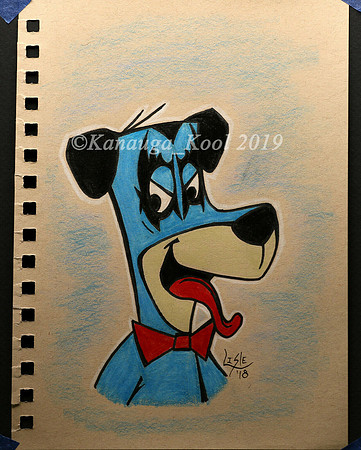Huckleberry Hound / Gene Simmons / KISS Mashup - Original Drawing