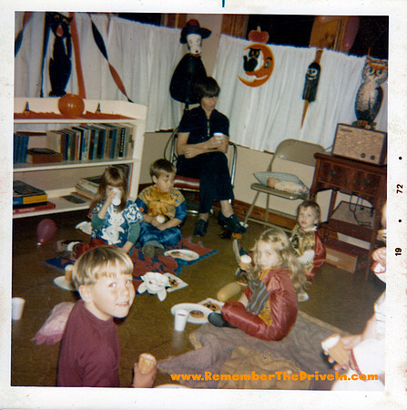 Vintage Children's Halloween Party 1972