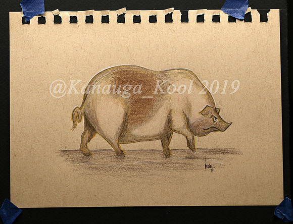 Piggie Smalls - Original Drawing