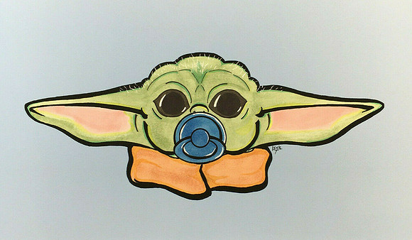 Grogu / Baby Yoda - Art Print