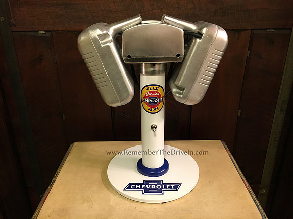 Chevy Bowtie Drive-In Speaker Set w/ Bluetooth & MP3