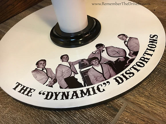Decal work on the base of The Dynamic Distortions Band