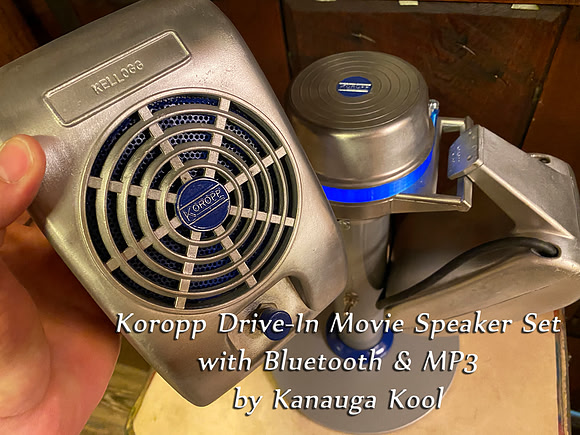 Koropp Drive-In Set with Blue Glow Lens and w/ Bluetooth & MP3