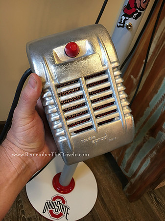 Ohio State Buckeyes Themed EPRAD Drive-In Speaker Set w/ Bluetooth & MP3