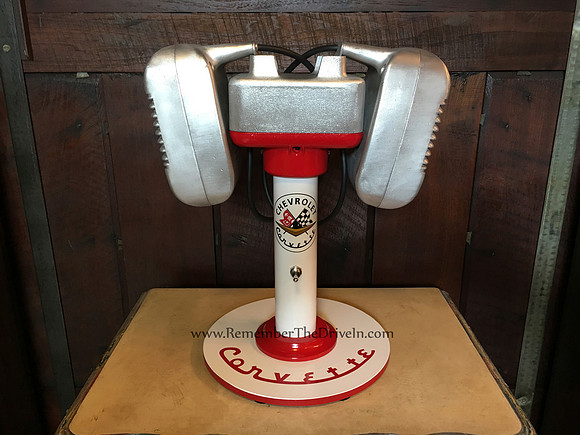 Corvette Themed Hammond Drive-In Speaker Set w/ Bluetooth & MP3