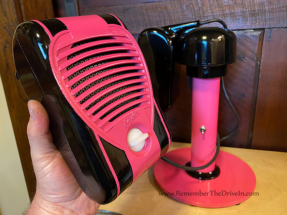1947 Simplex Sweetheart Pink & Black Drive-In Set w/ Bluetooth & MP3