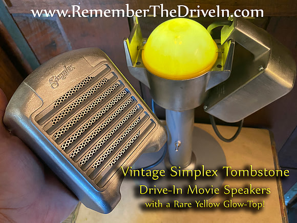 Simplex Tombstone Speakers with UItra Rare Yellow Glow Dome w/ Bluetooth & MP3
