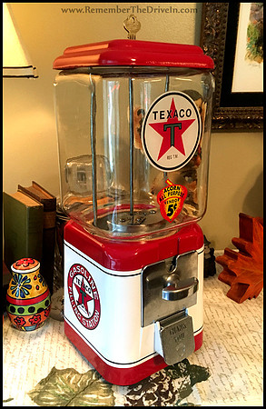 Texaco Acorn Gumball Machine
