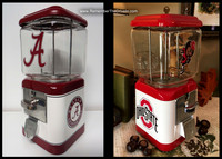 University of Alabama and Ohio State Gumball Machines