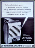 Simplex In-A-Car Drive-In Ad