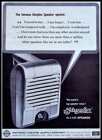 Simplex In-A-Car Drive-In Ad