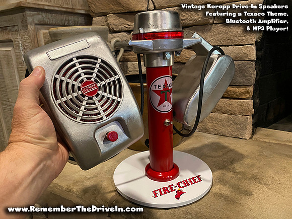 Koropp Drive-In Speakers with Texaco Theme