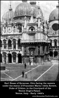 Earl Nease in Venice, Italy in the early 1900s.