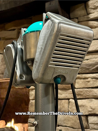 1950's Simplex In-A-Car speakers with a green Glo-Top